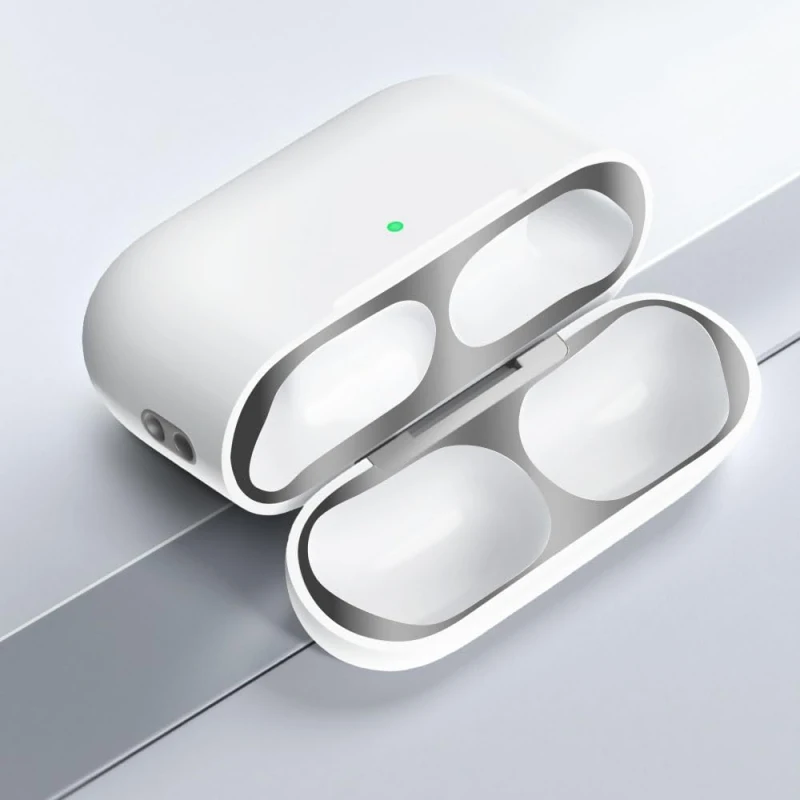 For AirPod 4/Pro2 Metal Dust Guard Sticker Case for Apple Airpods 4/pro2 Earphone Cover for Airpods 4th Headphone Charging Box