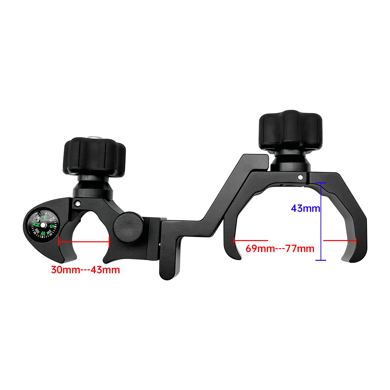 Claw Mount Bracket with Compass for Trimble TSC5 Spectra Ranger5 Data Collector GNSS Survey Pole Holder