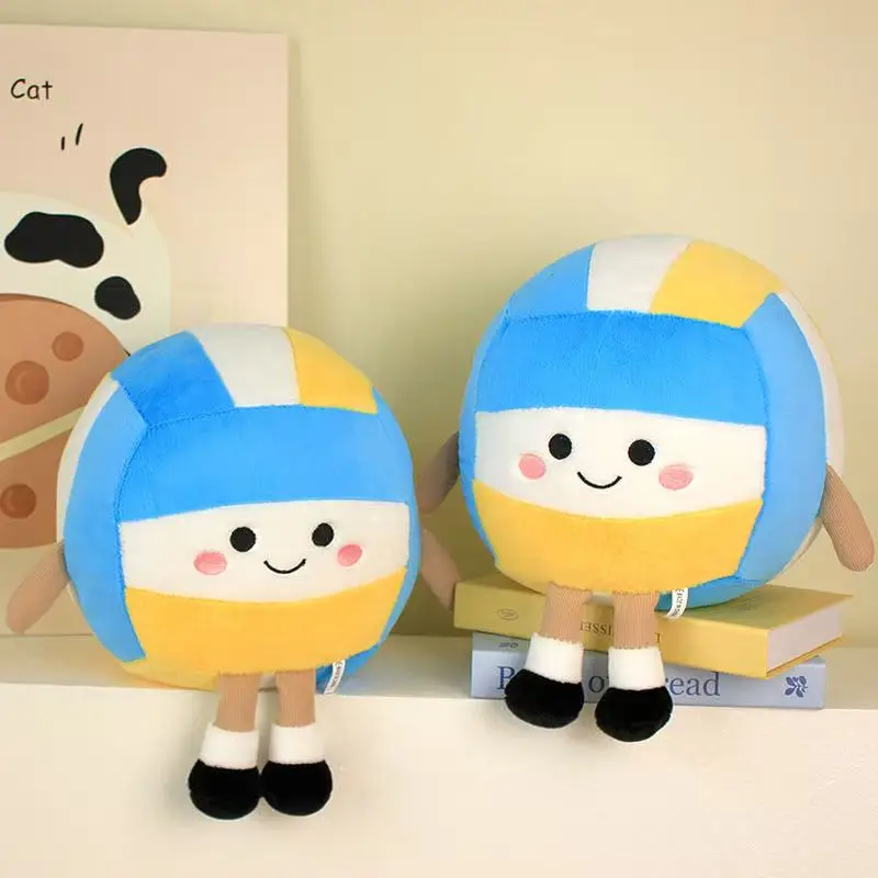

Kawaii Volleyball Ball Plush Toy Lifelike Volleyball Props Pillow Accompany Kids Soft Birthday Gifts Room Decoration