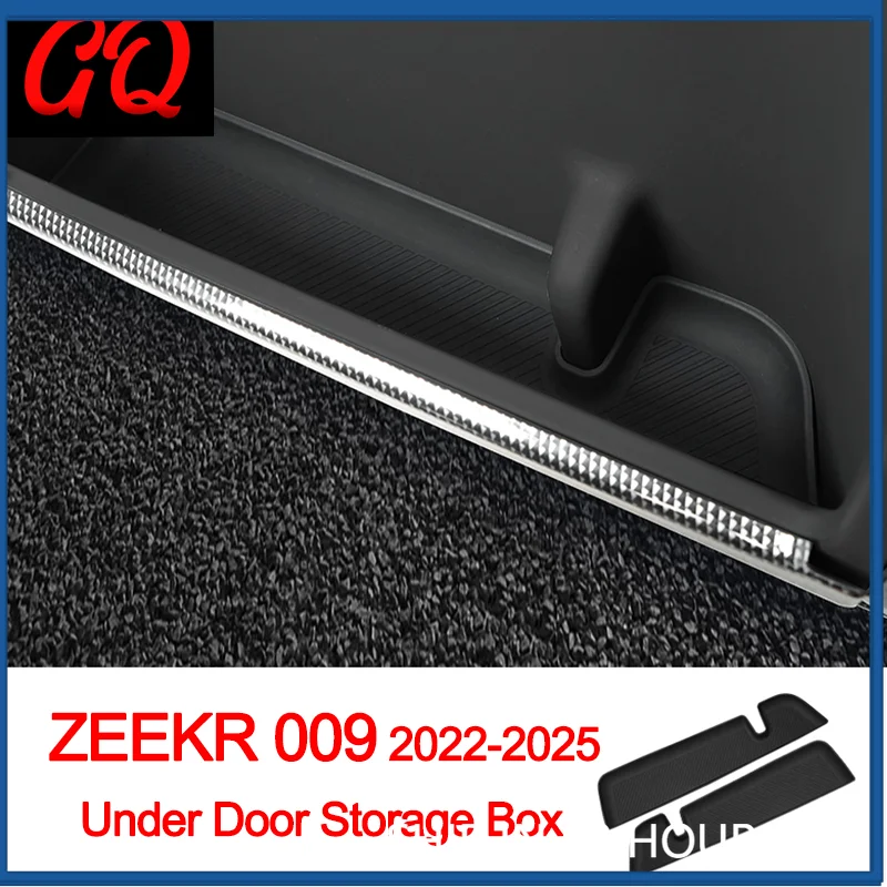 

For ZEEKR 009 2022 2023 2024 2025 Door Side Storage Box Front Rear Door Handle Armrest Tray Organizer Automotive Interior