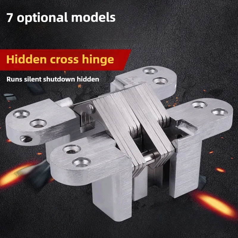 1/2PCS Hidden Gate Hinge Invisible Hinges Concealed Barrel Wooden Box 180 Degree Folding Heavy Duty Built-in Door Hinge