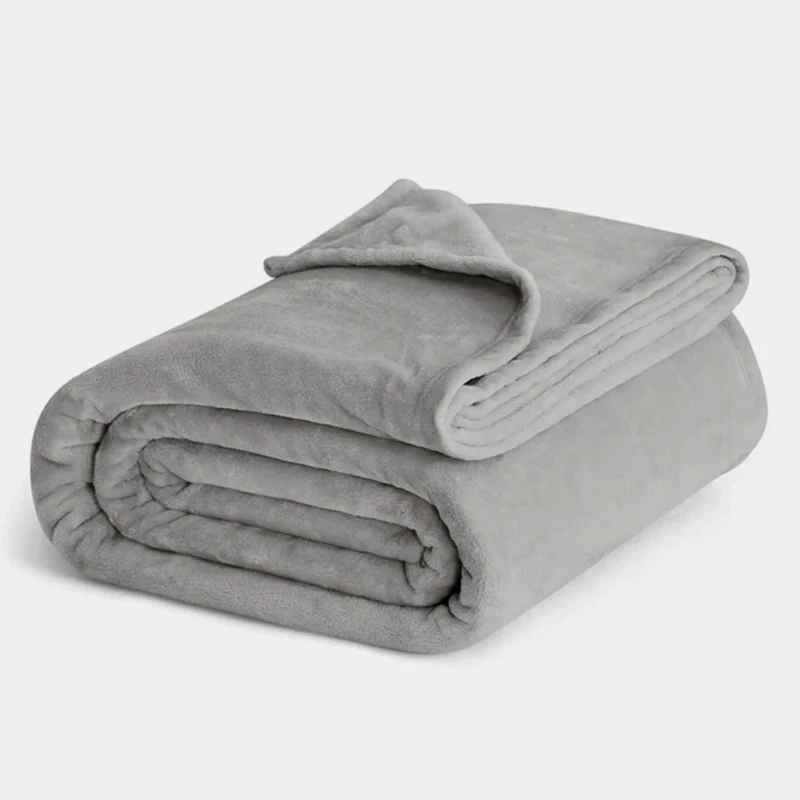 

Flannel blanket, double sided coral stroking cats blanket