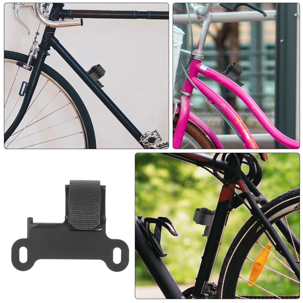 

4pcs Bike Pump Holder Inflator Rack Accessories Black Fixing Clip For Road Cycle Durable Lightweight Anti Slip Easy Install