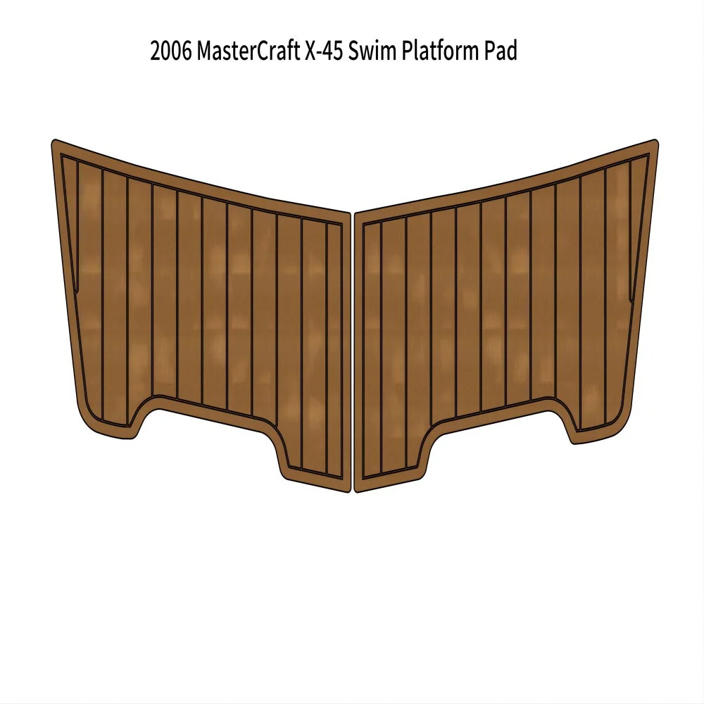 

2006 MasterCraft X-45 Swim Platform Pad Boat EVA Foam Faux Teak Deck Floor Mat Backing Self Adhesive SeaDek Gatorstep Style