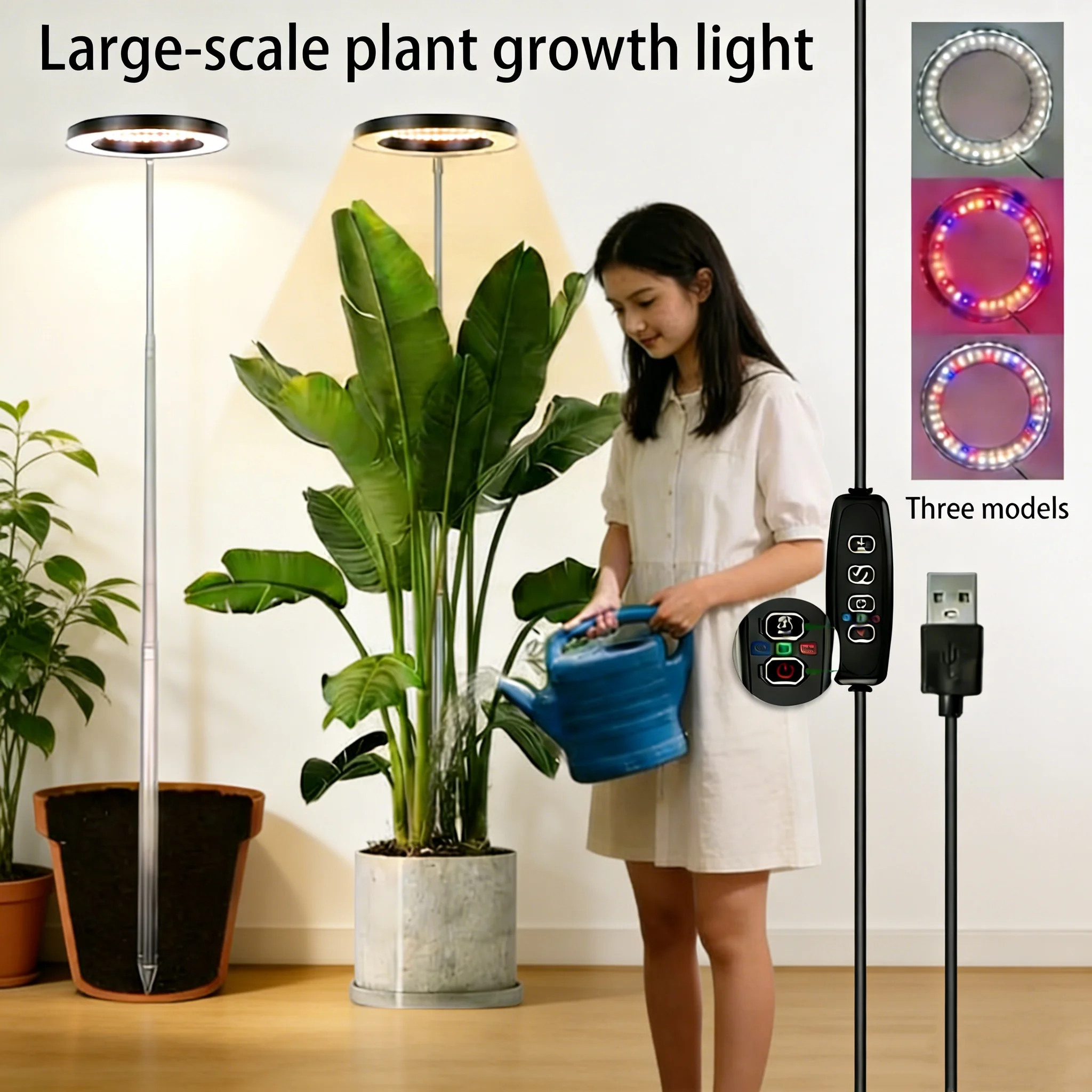 Plant Growth Regulator - Einstellbare LED-Pflanzenlampe für den Innenbereich, 72