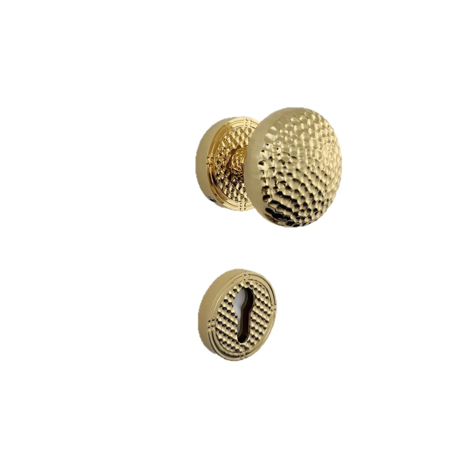 

French retro light luxury door lock brass hammer spherical indoor bedroom door lock