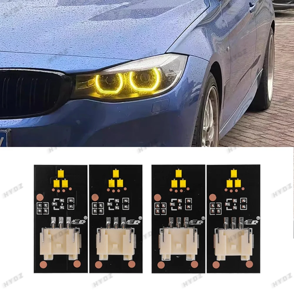 

Yellow Angel Eyes DRL LED Light For BMW 3 Series F30 F31 F35 320i 328i 2012-2015 Xenon Headlight 63117398766 Car Accessories
