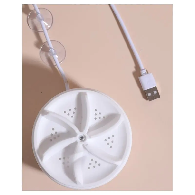 Automatic Washer Direction Double Turn 2Pcs Portable Mini Washing Machine Turbo Agitator With USB And Suction Cup-Y48A