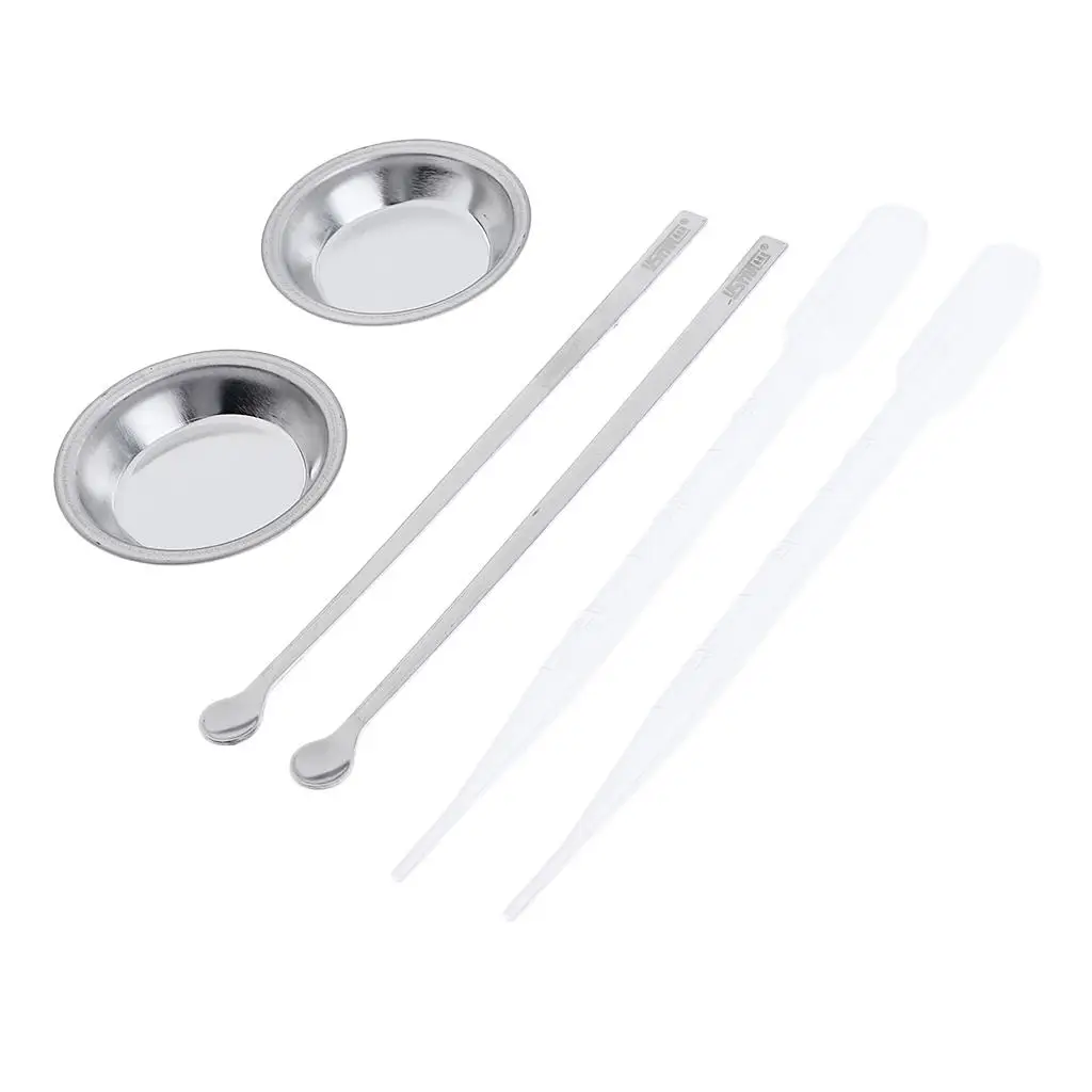 2 ชิ้นสีถาดสีรุ่น Toning Palette เครื่องมือสี Stirrer Dropper