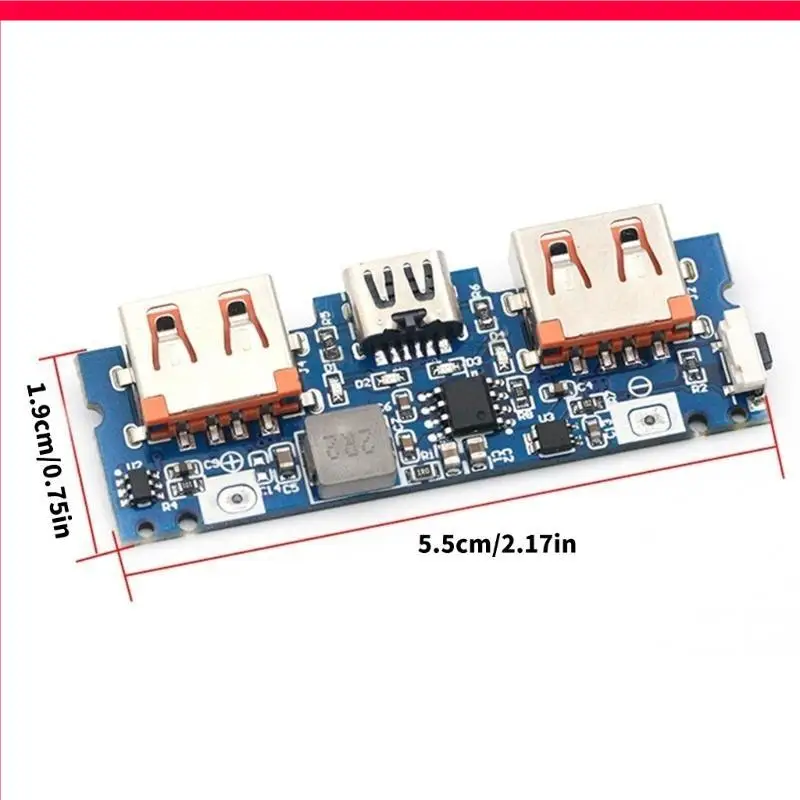 96GD Typ C USB 5V 2.4A Doppel USB Battery Lading Board Mobile Power Banken