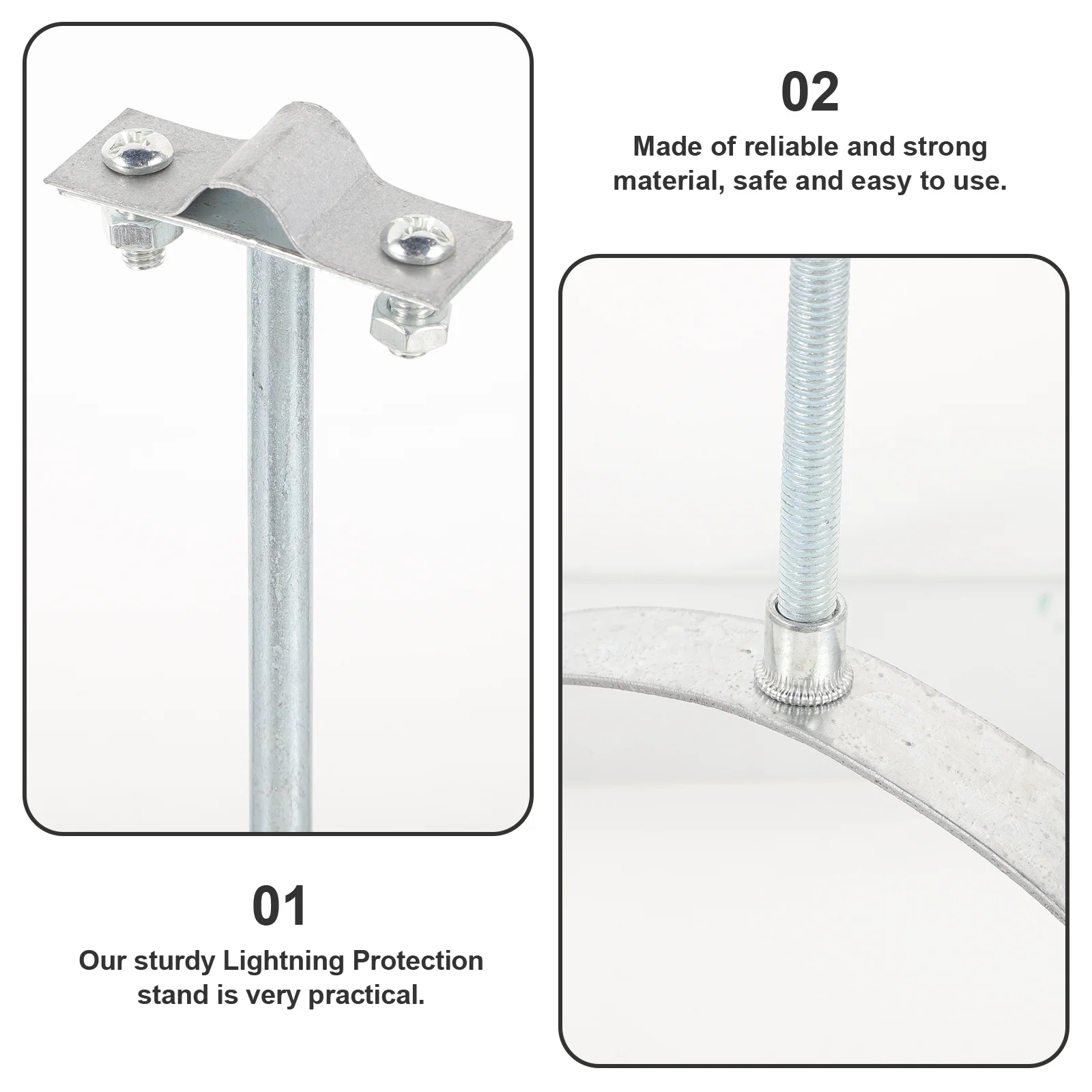 

Sturdy Metal Protection Stand Stable Holder Multipurpose Practical Protection Support for Roof Safety