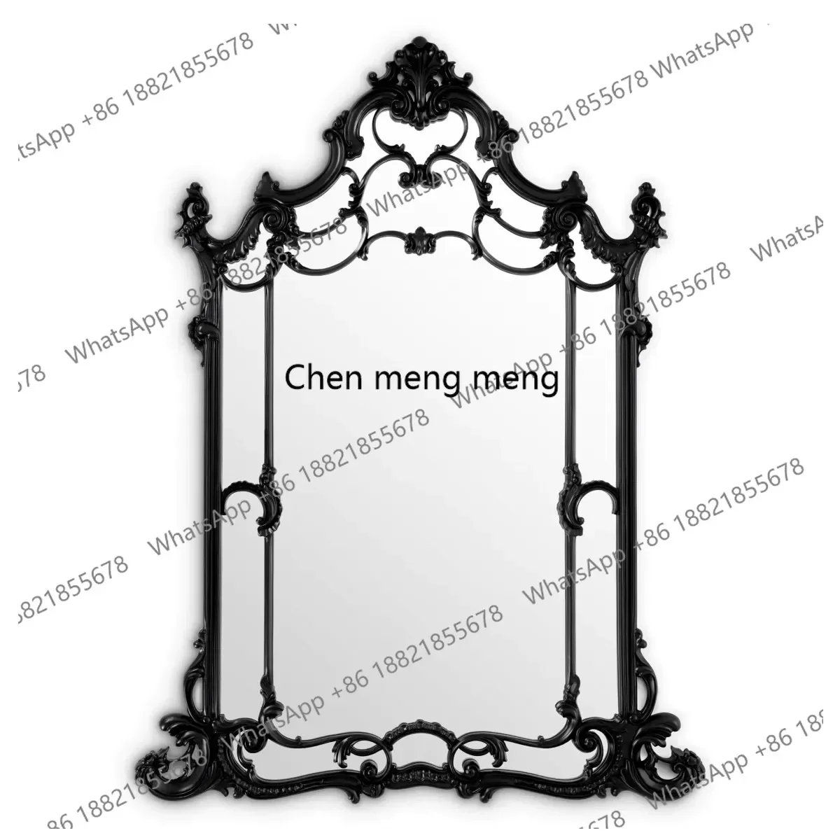 M183 French special-shaped carved mirror wall-mounted decorative mirror high definition makeup mirror