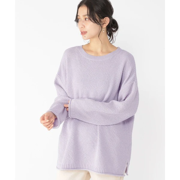 

Lightweight Pine Pattern Loose round Ne Sweater Forest System Women's Faion Thin Blend Polyester Casual Winter Top