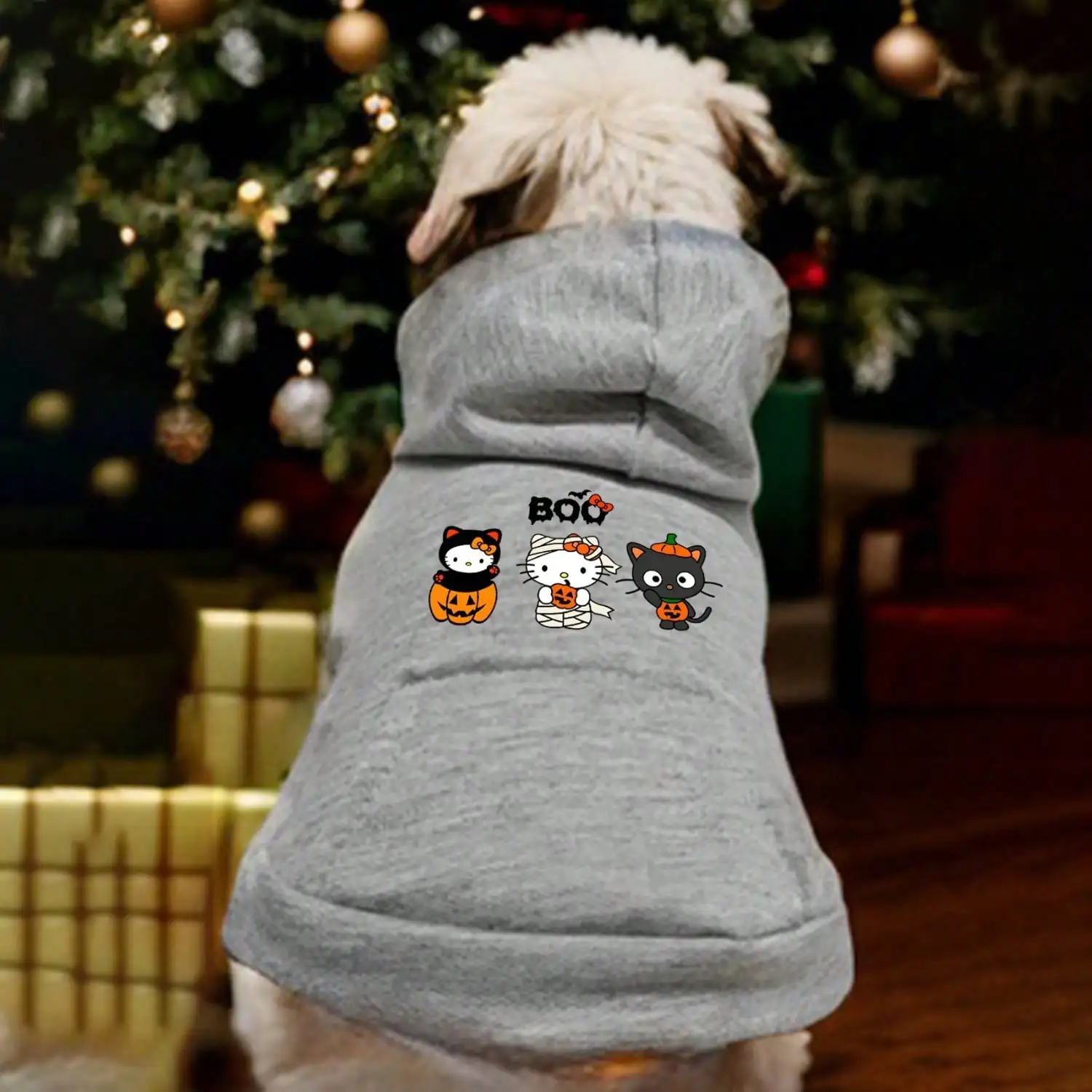 New autumn and winter cat and dog hoodies, cartoon hoodies, sports style dog and cat pet hoodies