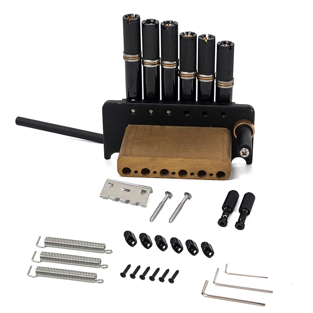 

6 Strings Headless Guitar Fanned FretTailpiece Tremolo Guitar Bridge For Fanned Fret Guitar Fixed Brass Fan Bridges