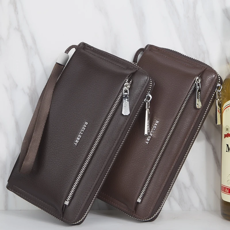 Baellerry Neue Herren-Geldbörse, tragbare Handgelenktasche, große Aufbewahrungstasche, das perfekte Geschenk für Geschäftsleute. – Detail 10