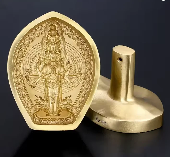 Copper Brass Thousands Hands Guanyin tsatsa mould Buddha statue Tibet Thousand-Hand Kwan-yin TSHA-TSHA mold
