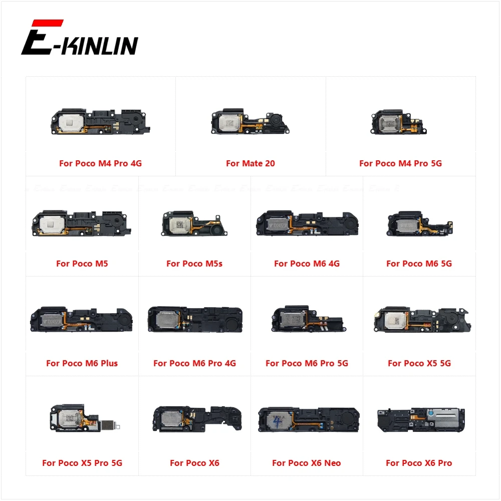 Posteriore Interno Suoneria Cicalino Altoparlante Altoparlante Parti Flex Per Xiaomi Poco M4 M5 M5s M6 X5 X6 Pro Neo Plus 5G 4G