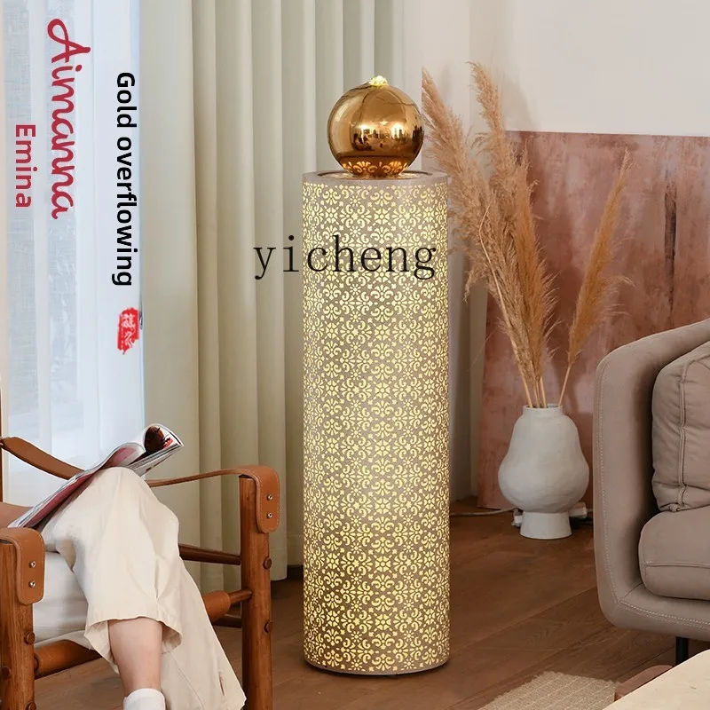 

TWR modern simple water flow ornament circulating water ball living room floor fountain high-end