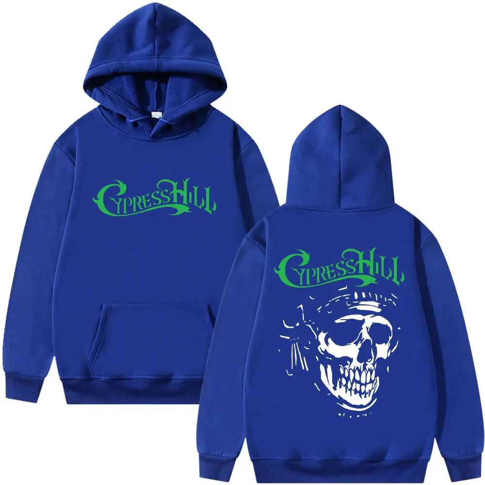 Rapper Cypress Hill Skeleton Graphic Hoodie Men Women Hip Hop Fashion Oversized Streetwear Male Vintage Casual Pullover Hoodies