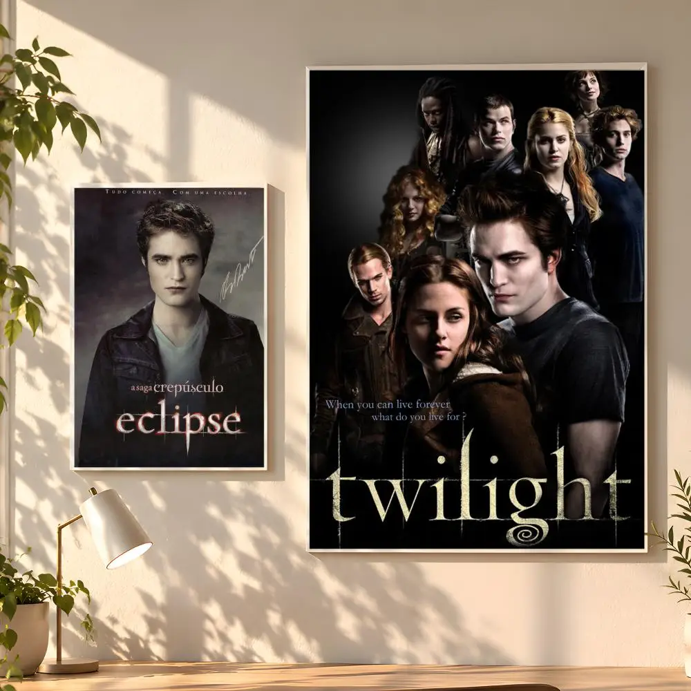 Classic Movie T-Twilight Edward Bella Poster Creative Room Art For Dorm Bedroom Study Apartment Home Gift