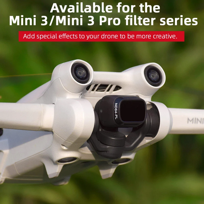 BRDRC-렌즈 필터, DJI Mini 3/3 PRO HD UV CPL ND8 ND16 ND32 ND64/PL 방수 필터 키트 드론 퀵 릴리스 액세서리