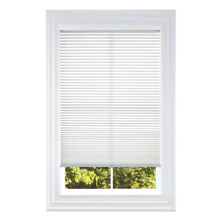

Cellular Honeycomb Cordless Polyester Shade, 9 16 Single Cell, Light Filtering, White, Size 35 W x 48 H