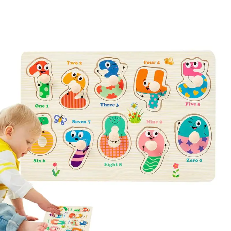 

Peg Puzzle Toy Wooden Cartoon Peg Puzzles For Children Colorful Learning Sensory Toys Ergonomic Puzzle Toy For Enhances Fine