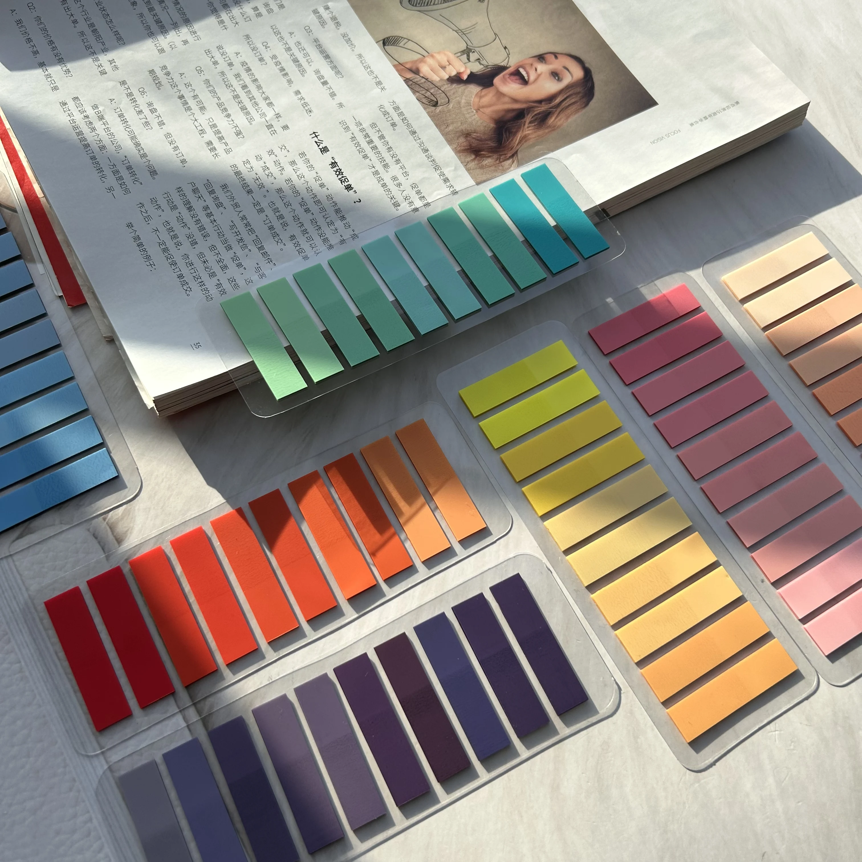 

4200 листов красочных прозрачных липких заметок - самоклеящиеся блокноты для заметок для офиса и школы, креативные канцелярские принадлежности