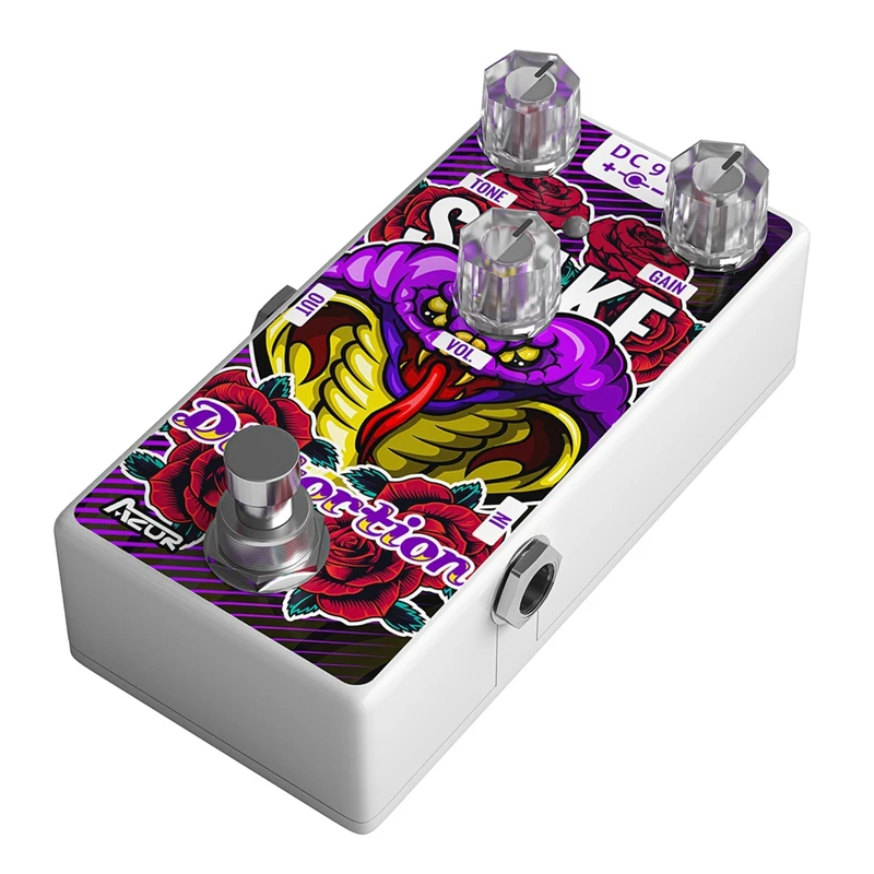 AZOR Guitar Effect Guitar Pedal Effect AP-506 12 Zodiac Series Snake Distortion Guitar Accessories