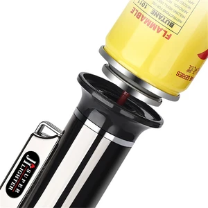 Metal a prueba de viento turbo encendedores de gasolina de soldadura cocina cocinando llamas ajustables poderosos pistola de pulverización encendedor de cigarros para hombres regalos 12 Mejores encendedores de humo de ventas - №9