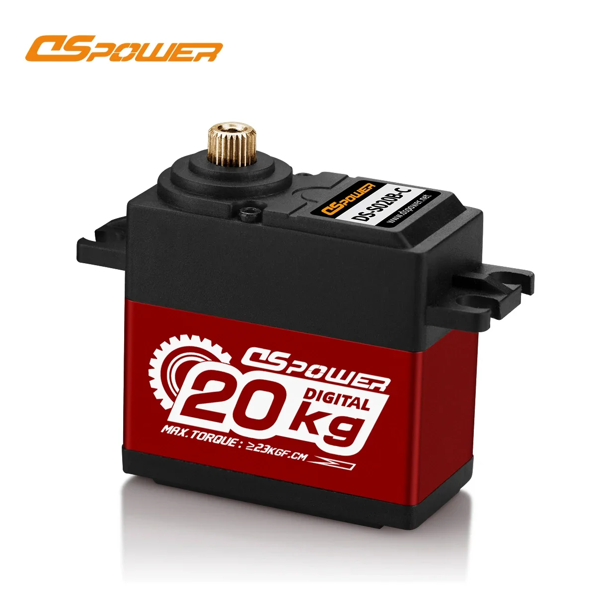 DSPOWER 20kg Servo numérique étanche 180 °   300 °   Engrenage métallique de degrés pour voiture RC Turck, hélicoptère sur chenilles, modèle de bateau Robot, pièces de jouets
