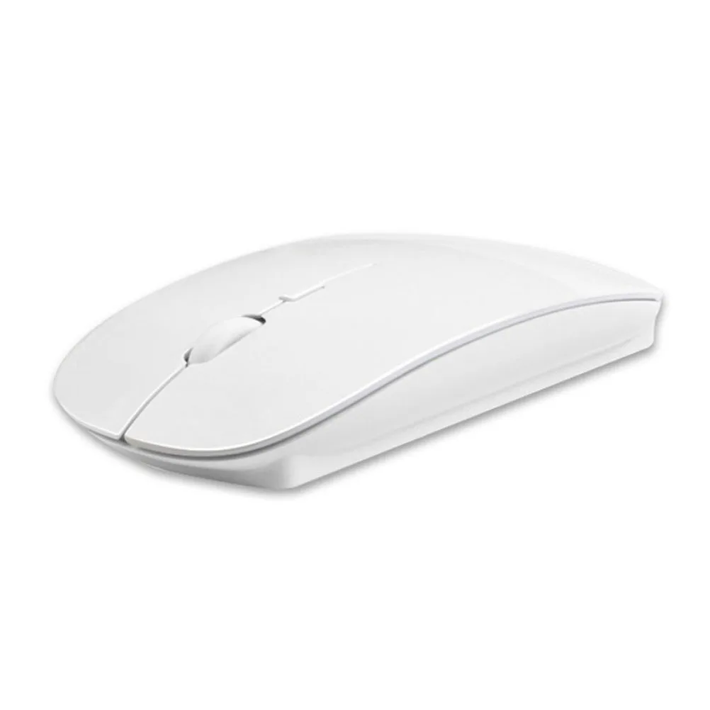 Souris sans fil 2.4G, fonctionne pour ordinateurs portables, tablettes, récepteur USB Nano, Compatible avec Pc, blanc