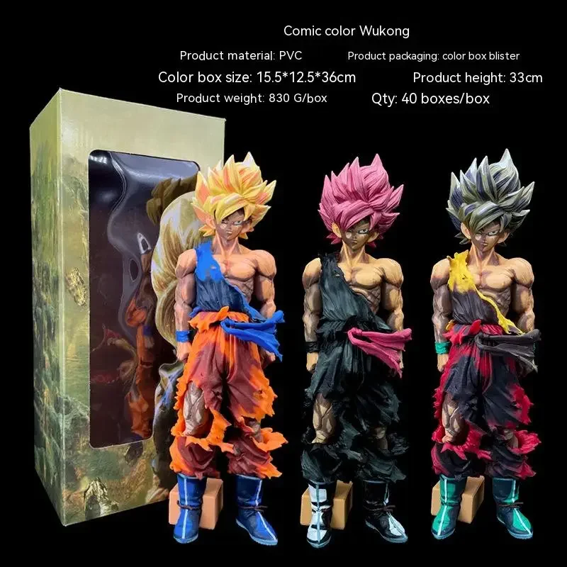 

Seven Dragon Ball Handmade Model Comic Color Son Goku Battle Damage Saiya Big Name Birthday Gift For Male Students