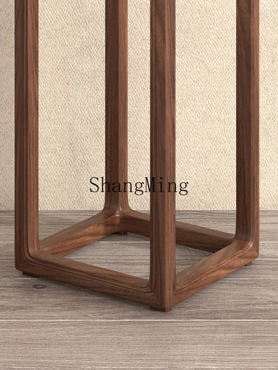 LXY living room floor-to-ceiling solid wood rack modern Chinese balcony room ornament bonsai flower rack