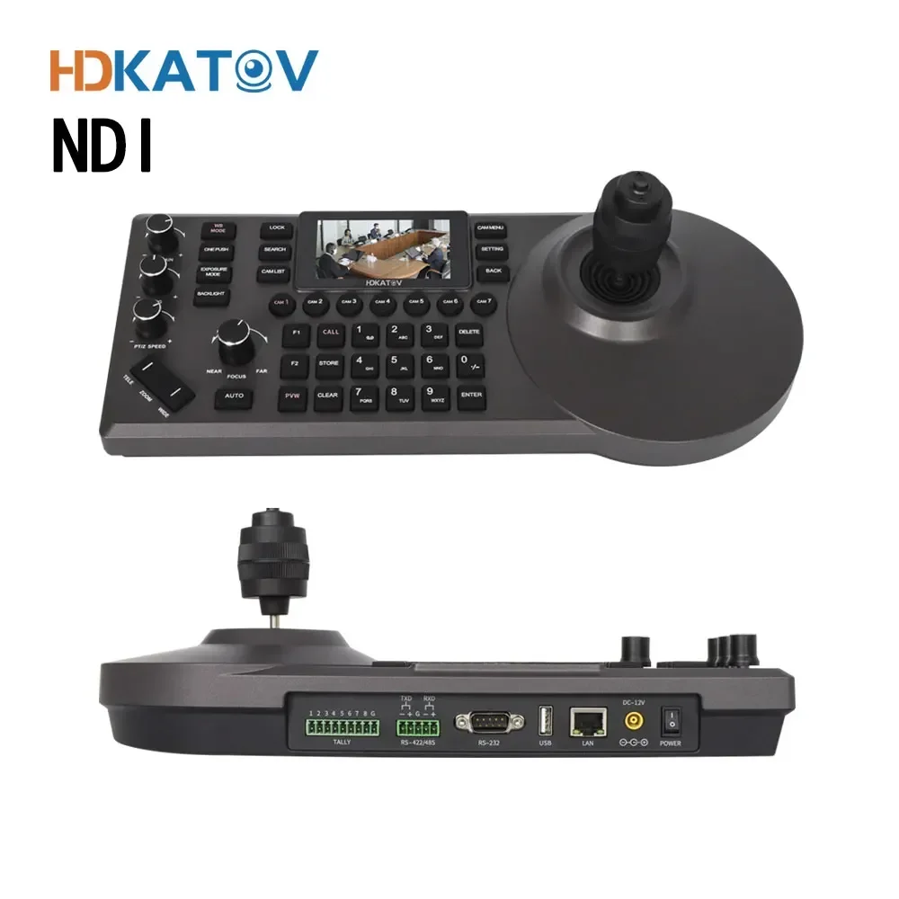 

HDKATOV live streaming equipment IP ndi network controller broadcast USB ptz ndi broadcast ca meras joystick controller