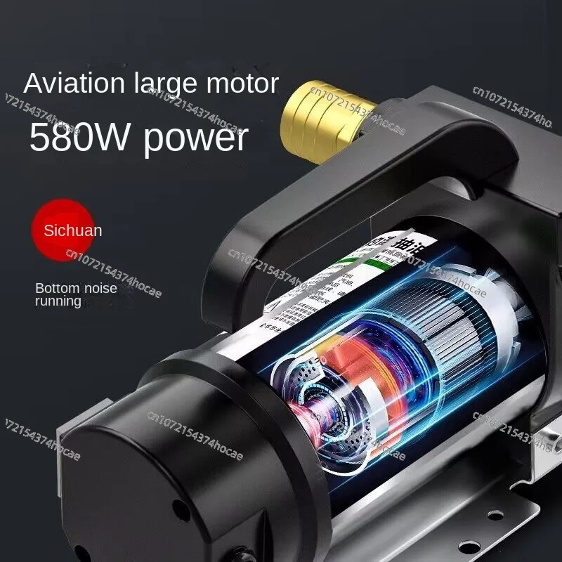 Electric Oil Well Water Pump - 580W 220V, Self-Priming, 50L/min, DC 12V/24V, for Diesel Delivery, Home & Garden Use