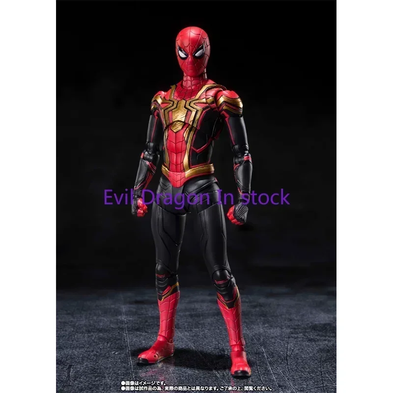 

Bandai Spider-Man 3 Movie Anime SHF SPIDER-MAN(INTEGRATED SUIT)FINALBATTLE EDITION Holland Action Figure Toys for Kids Gift