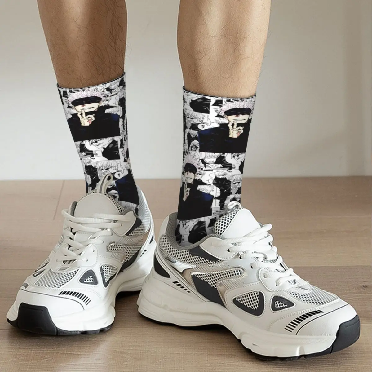 Gojo Satoru Manga Socken Männer Frauen Anime Socken Harajuku Frühling Sommer Herbst Winter Mittel rohr Strümpfe Geschenk