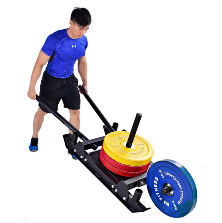 Gym Fitness Equipment Weight Plate Sled Training Power Pull And Push Speed Weight Sled