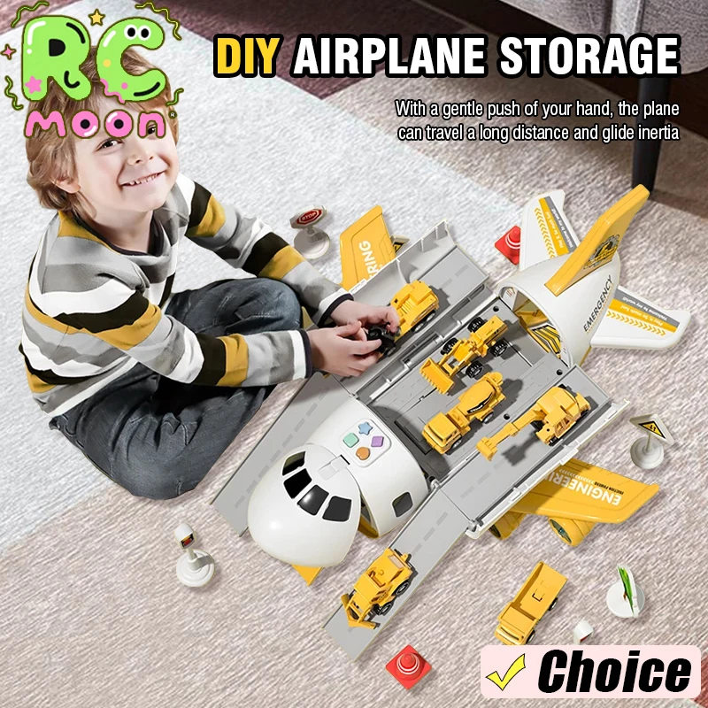 

Сделай сам Хранение в самолете с мини-автомобилем Грузовик Большое пространство с музыкальным светом Раннее образование Многофункциональный трековый игрушечный автомобиль Подарки для мальчиков