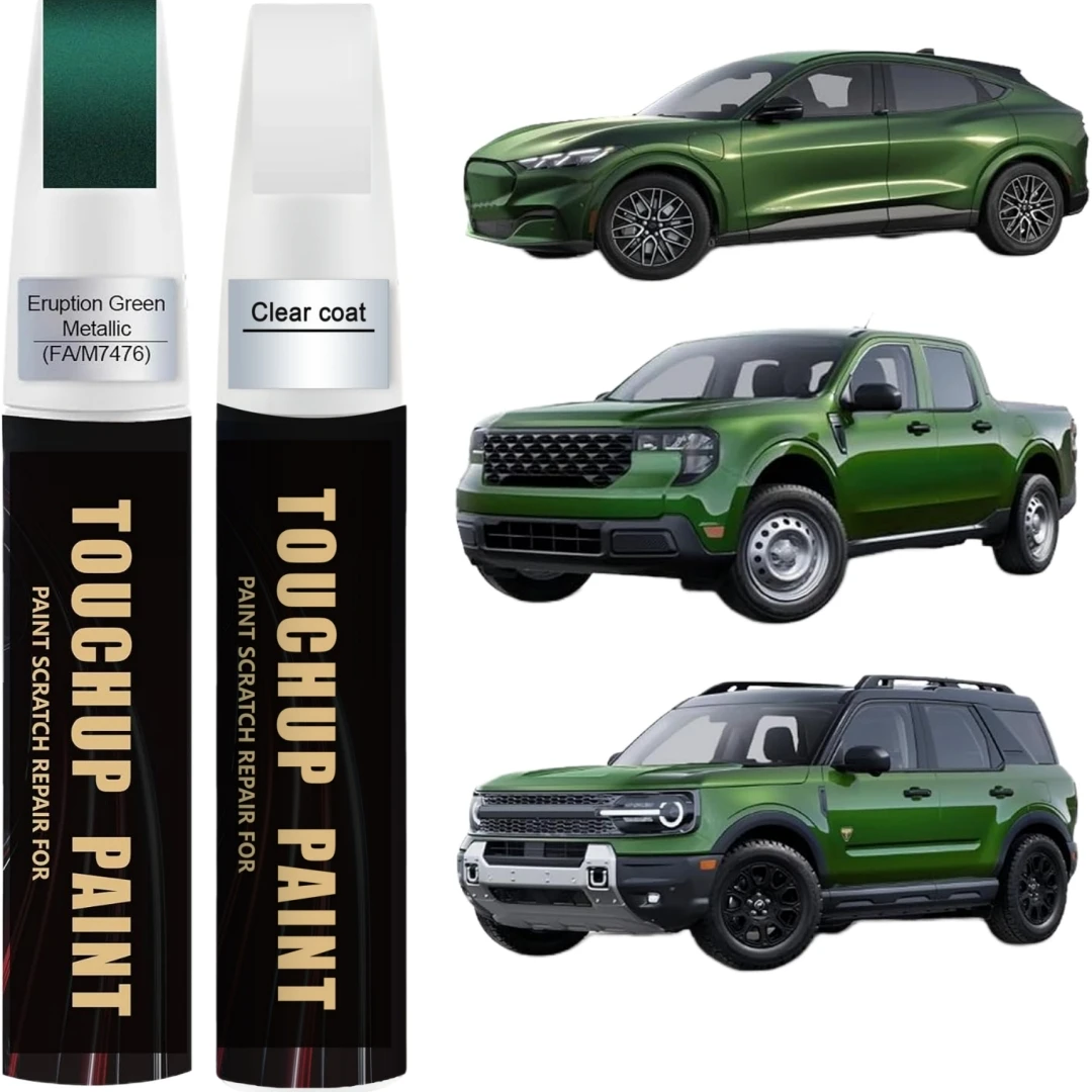 Eruption Green Metallic FA/M7476 for Ford Touch Up Paint Kit[2K Clear Coat Included],Exact Color Match Touch Up Paint