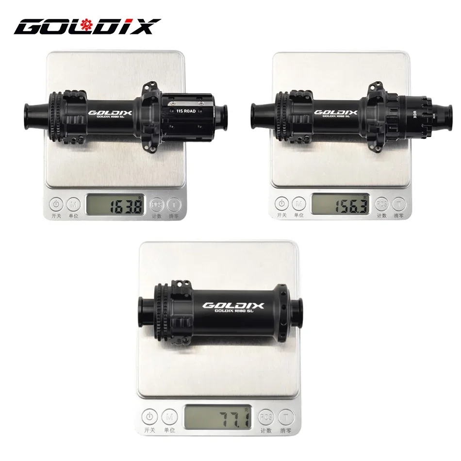 GOLDIX 180SL Highway  Hub Center Locking Disc 24 Hole Spike Wheel 36T Straight Pull Hub Crushed Stone Bicycle for Shimano/XDR