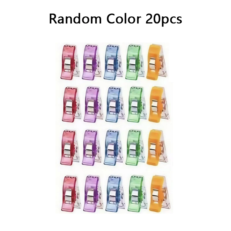 Kleurrijke multifunctionele naaiclips set, plastic knutselclips, veiligheidsclips voor kleding, breien, haken en papier - gemengde verpakking