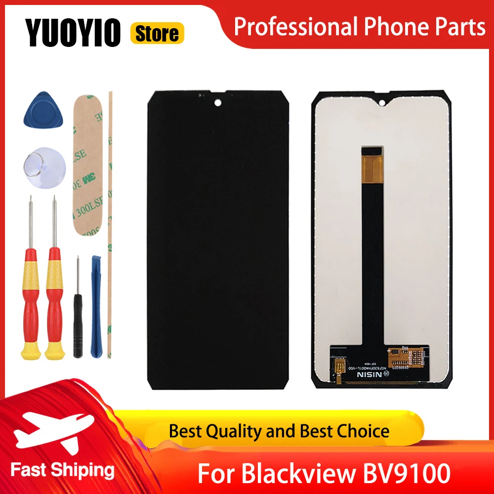 Brand 100%  new original Touch Screen LCD Display For Blackview BV9100 With Frame Replacement Parts Rear