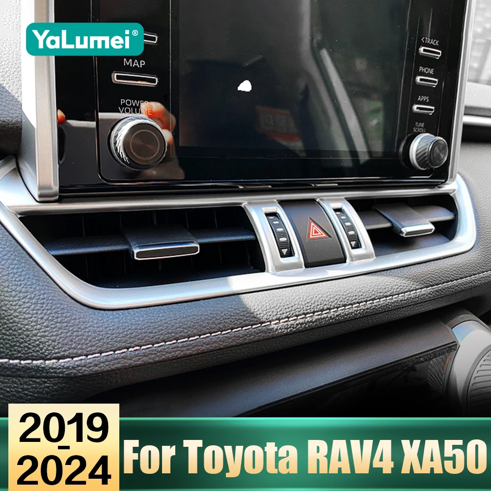 Für Toyota RAV4 XA50 2019 2020 2021 2022 2023 2024 RAV4 Hybrid ABS Auto Zentrale Steuerung Klimaanlage Vent Outlet Abdeckung