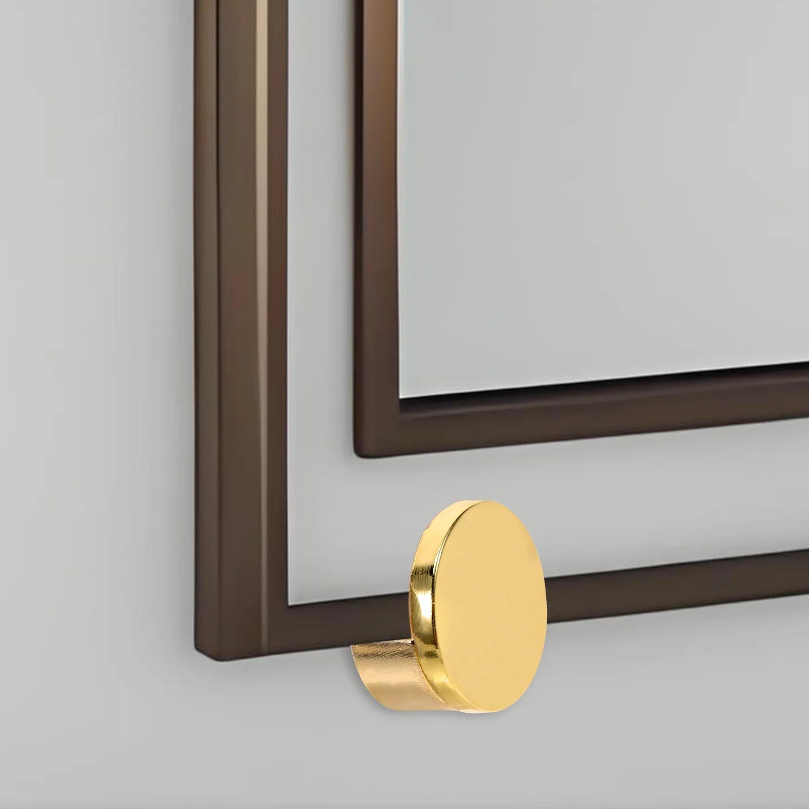 

8Pcs Double Hole Mirror Holders Clip Clamp for Bathroom Cabinet Shelf Heavy Duty Mounting Glass Shelf Clamp