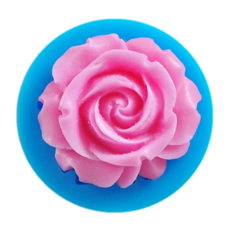 Bloom Rose Silicone Cake Mold 3D Flower Fondant Mold Cupcake Jelly Candy Chocolate Decoration Baking Tool Moulds Kitchen Mould