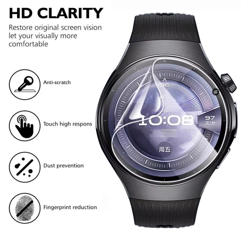 1-6 قطعة حامي الشاشة لهواوي ساعة 5 46 مللي متر 42 مللي متر Smartwatch هيدروجيل فيلم لهواوي ساعة 5 42 مللي متر 46 مللي متر لا الزجاج اكسسوارات #3