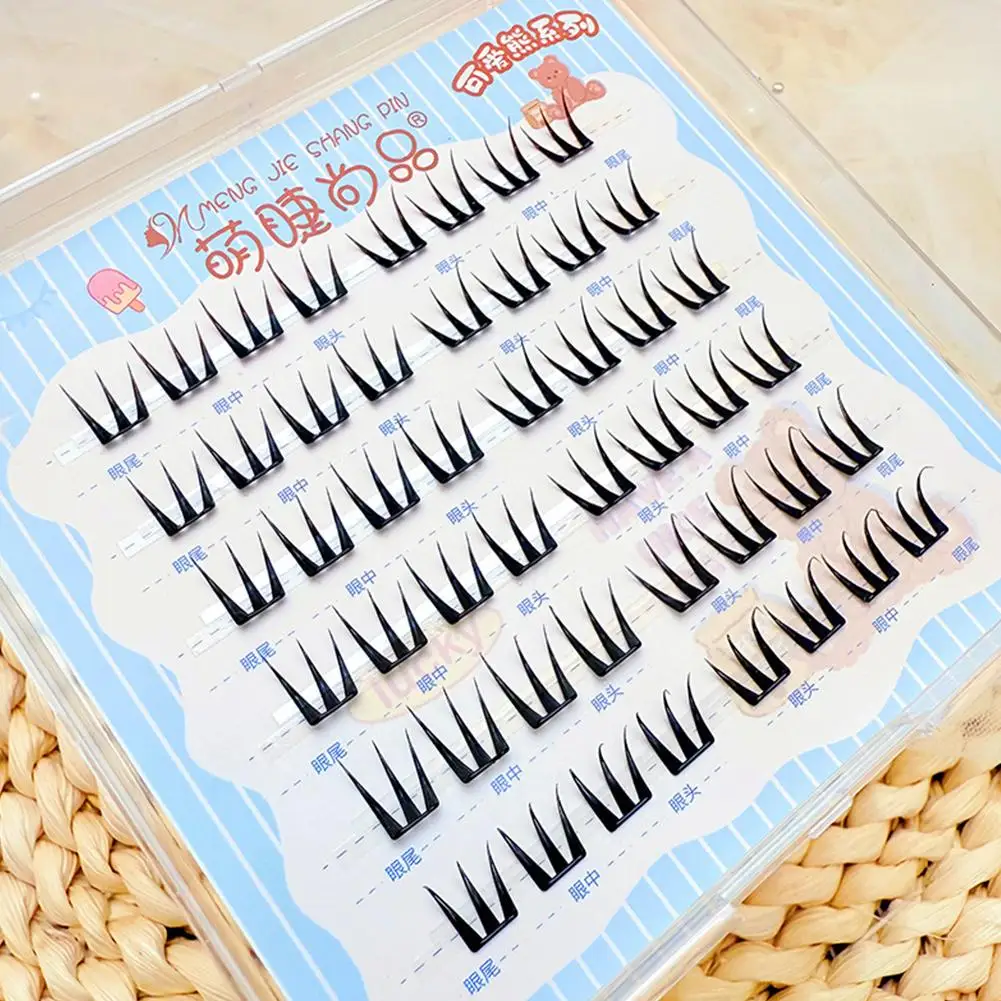 2025 Nuevas pestañas postizas marrones autoadhesivas sin pegamento pestañas inferiores naturales pestañas de Anime pestañas de gran capacidad